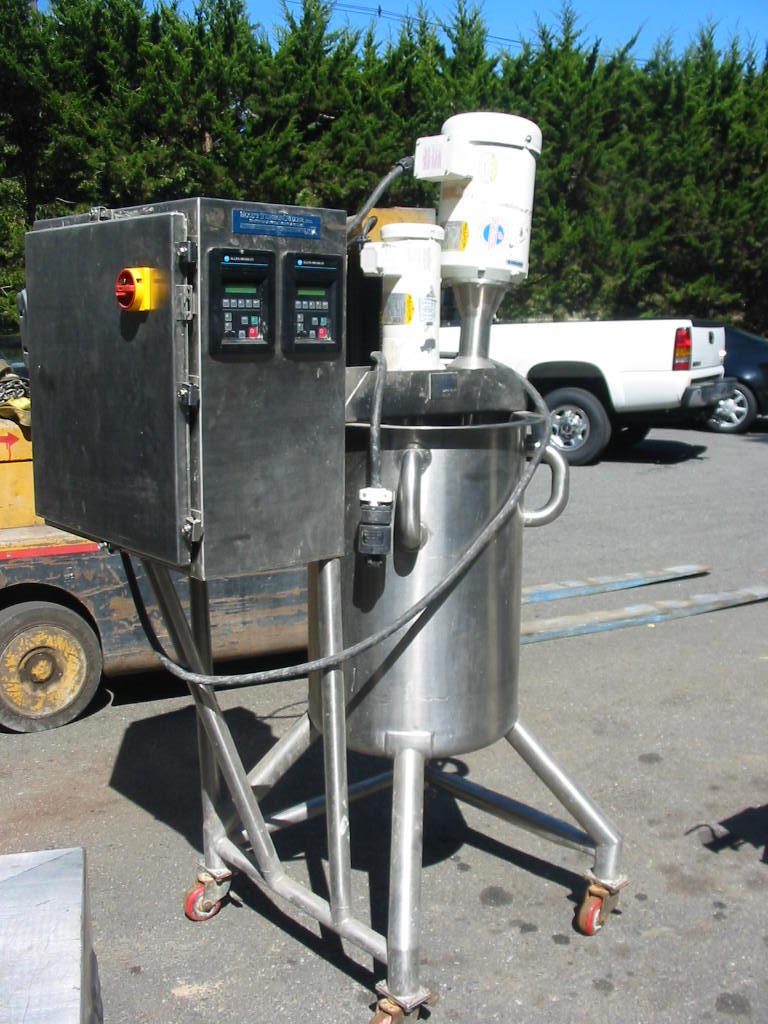 25 gal.Scott Turbon Twin Action Scraper Agitated Tank, Sanitary S/S