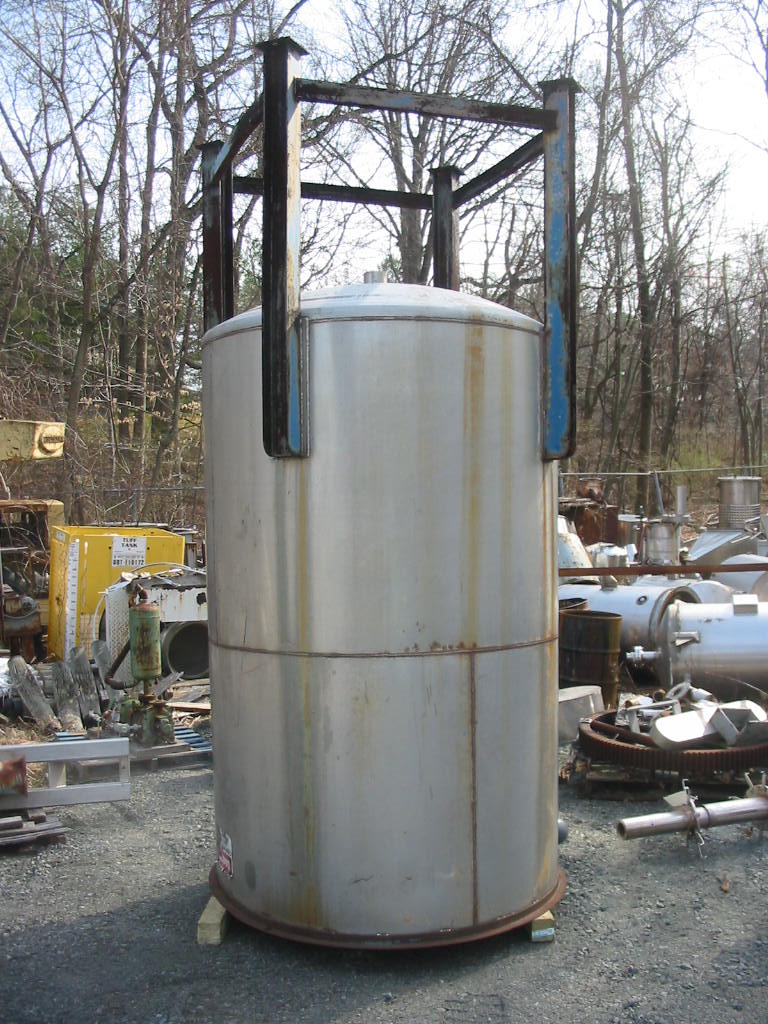 1100 Gallon Vertical, Open Top Stainless Steel Tank