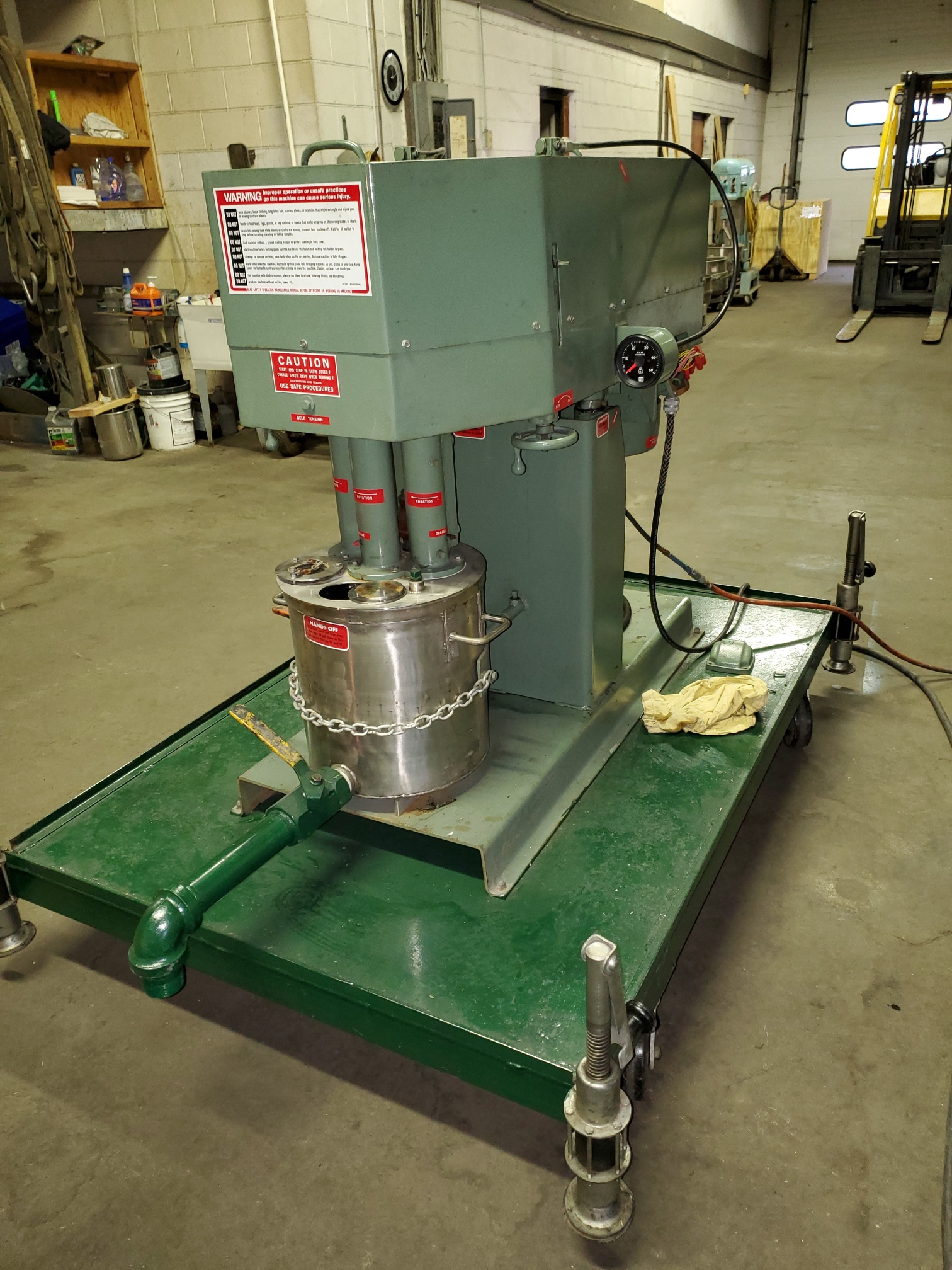 5 Gallon Myers Triple Shaft Mixer, S/S