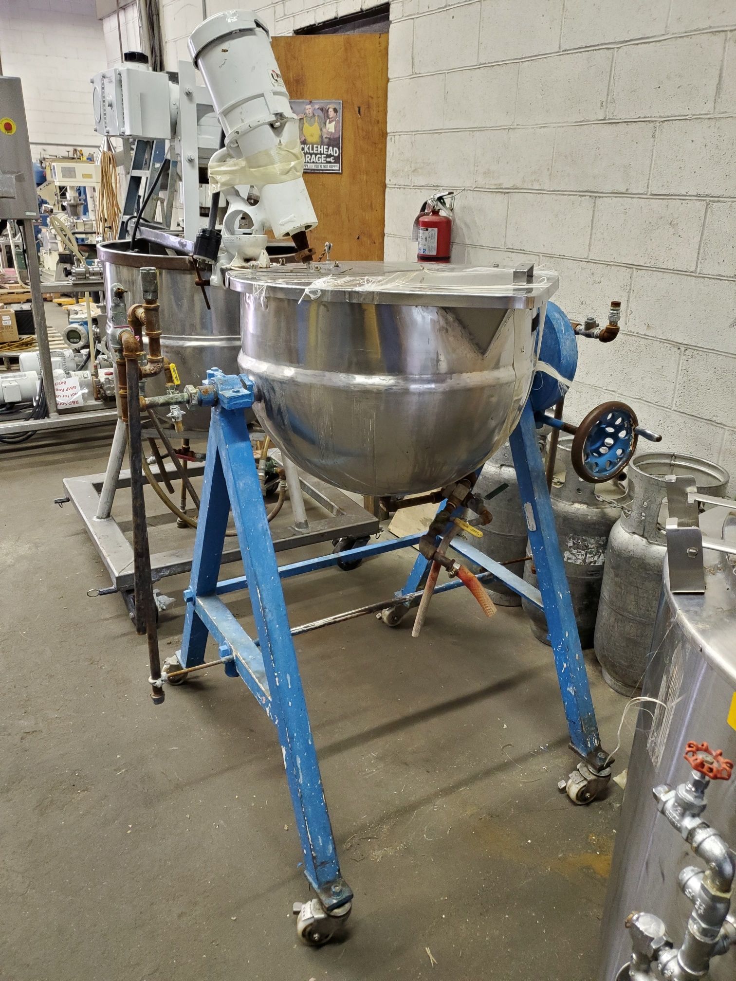 40 Gallon Groen Jacketed Agitated Tilt Kettle, Stainless Steel