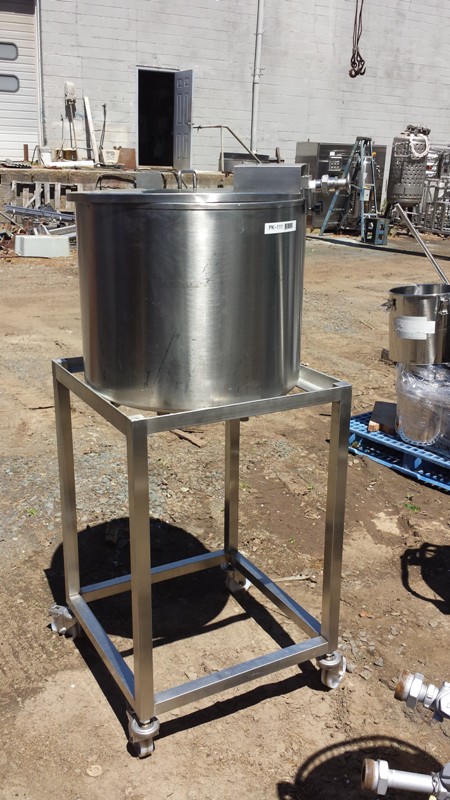 35 Gallon Open Top Tank, Sanitary Stainless Steel