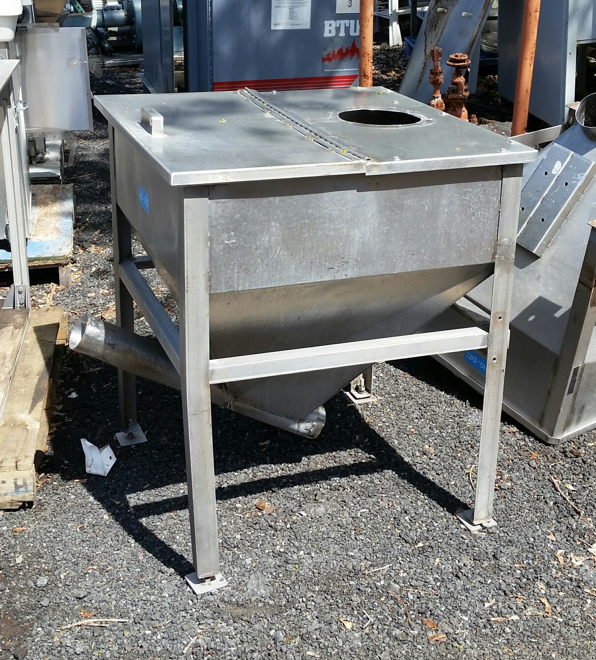 10.5 cubic ft AFC SpiralFeeder Hopper, S/S 