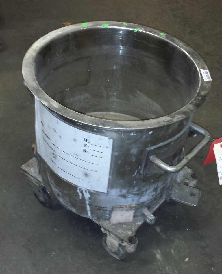 10 gallon Mix Can for Ross Mixer, Stainless Steel 